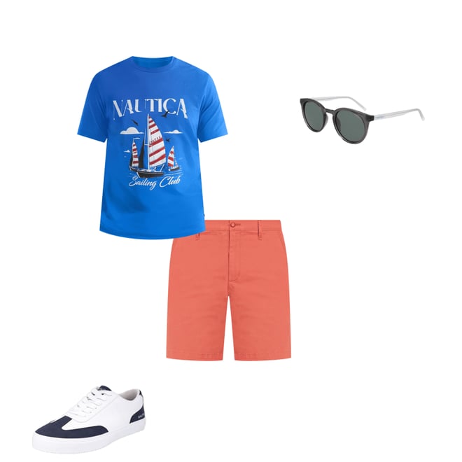 Big & Tall Sailing Club Graphic T-Shirt