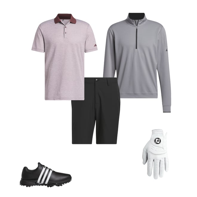 adidas Lightweight Quarter Zip Golf Pullover - Carl's Golfland