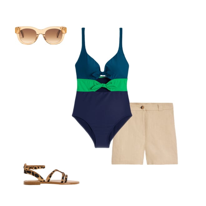 3rd bundle featuring 3 items which compliment Tie Front Swimsuit