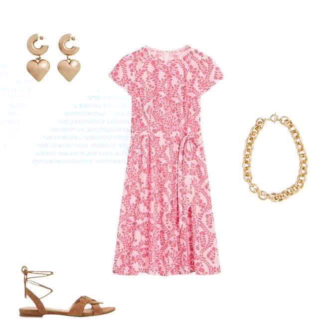 3rd bundle featuring 3 items which compliment Imo Cotton Short Dress-lvory, Vine Silhouette