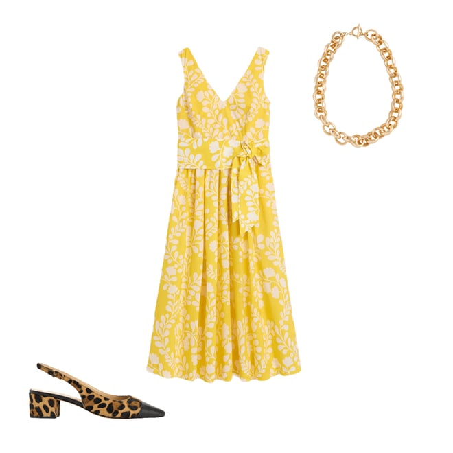 2nd bundle featuring 2 items which compliment V-Neck Belted Flare Dress-Yellow, Vine Silhouette