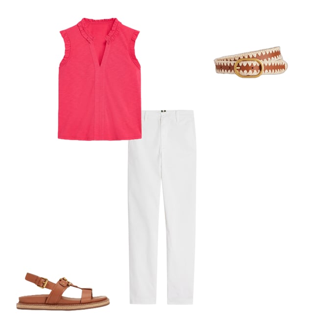 6th bundle featuring 3 items which compliment Lola Sleeveless Top-Rethink Pink