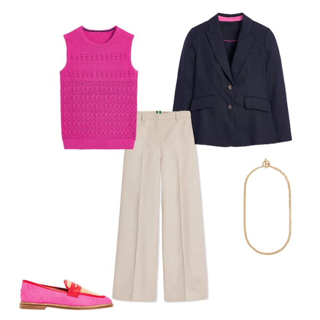 4th bundle featuring 4 items which compliment Wide Flare Pants-Sandpiper Beige