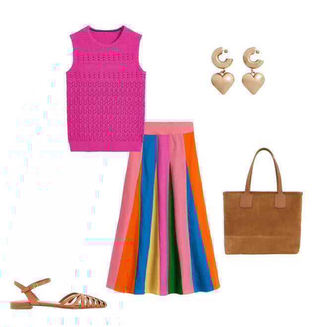 3rd bundle featuring 4 items which compliment Cotton Stitch Crew Tank-Purple Damson