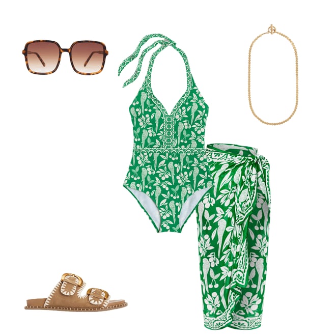 2nd bundle featuring 4 items which compliment Ios V Panel Swimsuit-Rich Emerald, Ornate Tropics