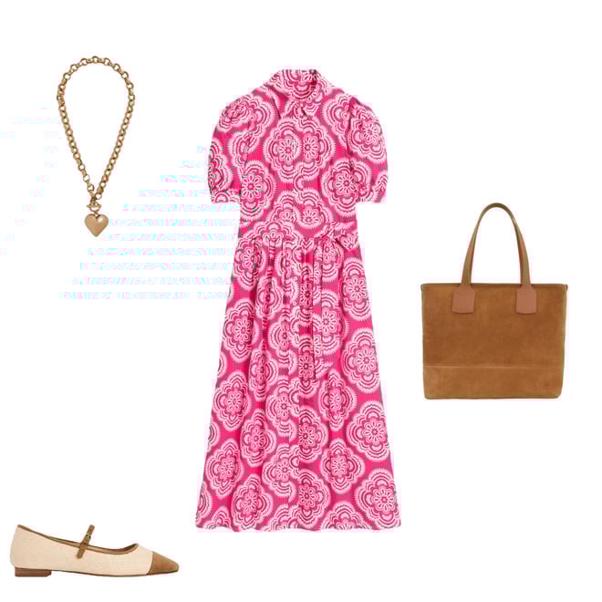 2nd bundle featuring 3 items which compliment Alexa Maxi Shirt Dress-Pink Peony, Botanic Blush