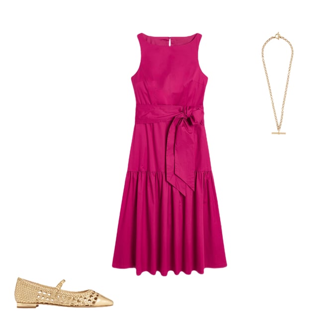 3rd bundle featuring 2 items which compliment Deep Tier Fit & Flare Dress-Cherry Jam