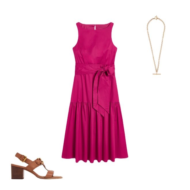 4th bundle featuring 2 items which compliment Deep Tier Fit & Flare Dress-Cherry Jam