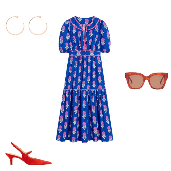 3rd bundle featuring 3 items which compliment Rhea Embroidered Midi Dress