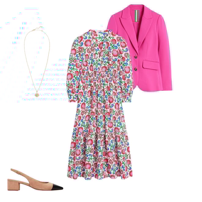 3rd bundle featuring 3 items which compliment Elena Tiered Cotton Midi Dress