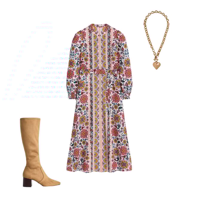 6th bundle featuring 2 items which compliment Ruby Linen Blend Shirt Dress-Ivory, Botanical Sprig