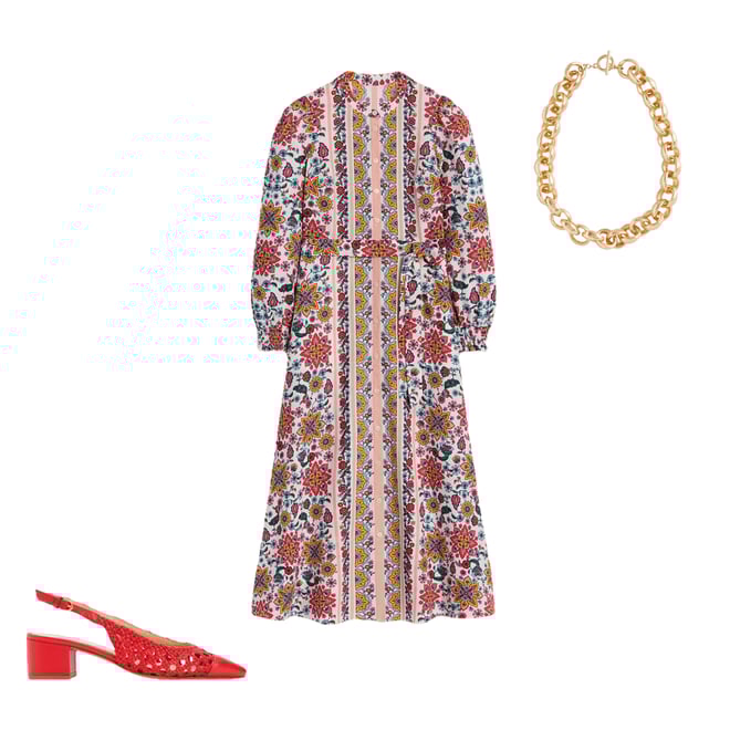 2nd bundle featuring 2 items which compliment Ruby Linen Blend Shirt Dress-Ivory, Botanical Sprig
