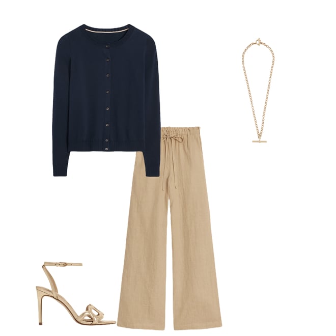 1st bundle featuring 3 items which compliment Islington Linen Pants-Oatmeal