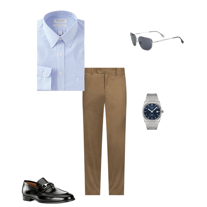 Roundtree & Yorke Luxury Gabardine Ultimate Comfort Straight