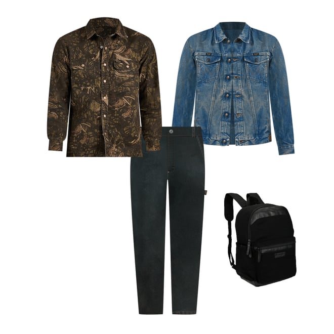 Wrangler x The Last of Us Carpenter Jean in Dark Vintage