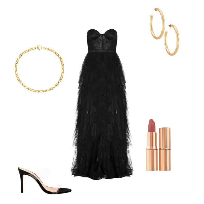 For Love & Lemons X REVOLVE Bustier Gown in Black | REVOLVE
