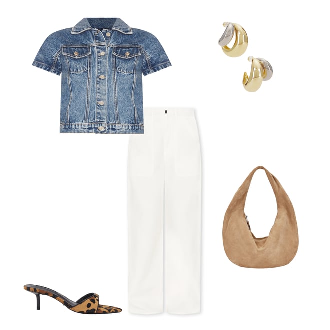 1st bundle featuring 4 items which compliment Magda Cap Sleeve Top