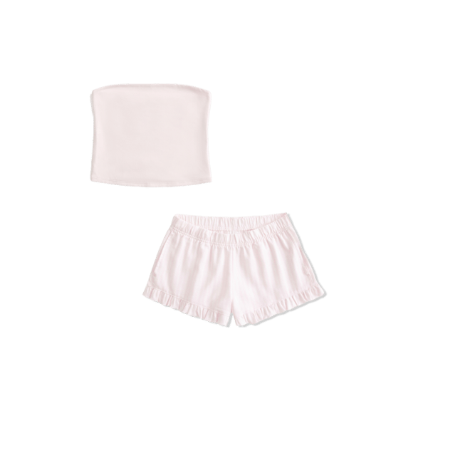 Flannel Ruffle Shorts