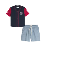 Mid-Thigh Linen-Blend Pull-On Shorts