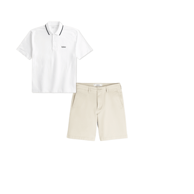 At-the-Knee Twill Shorts