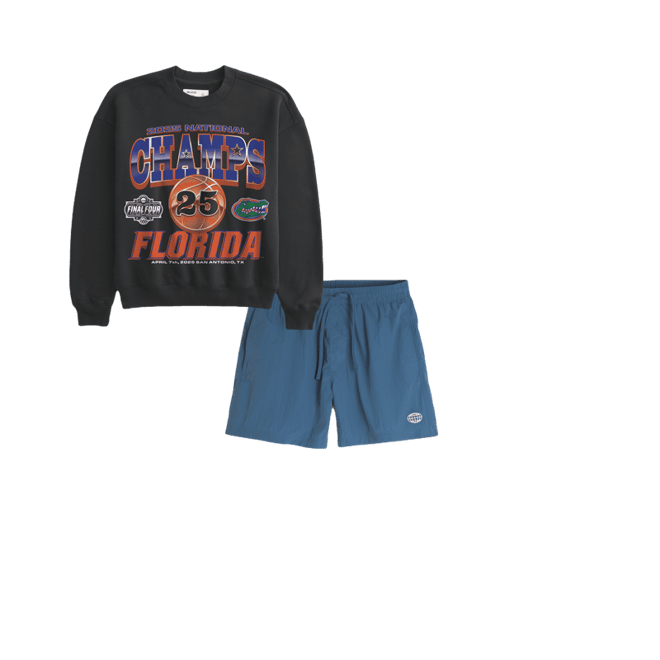 Boxy Florida Gators National Championship Graphic Sweatshirt