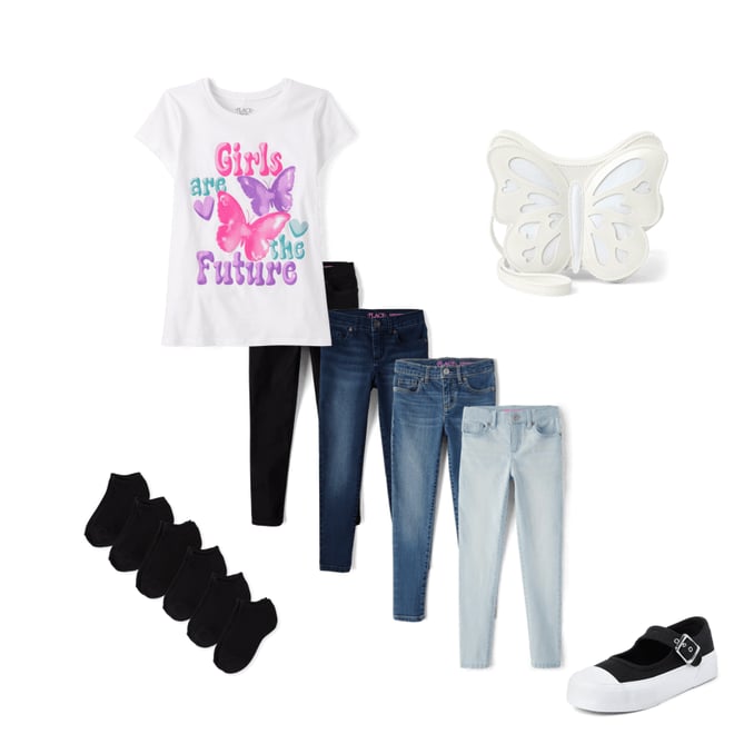 2nd bundle featuring 4 items which compliment Girls Skinny Jeans 4-Pack