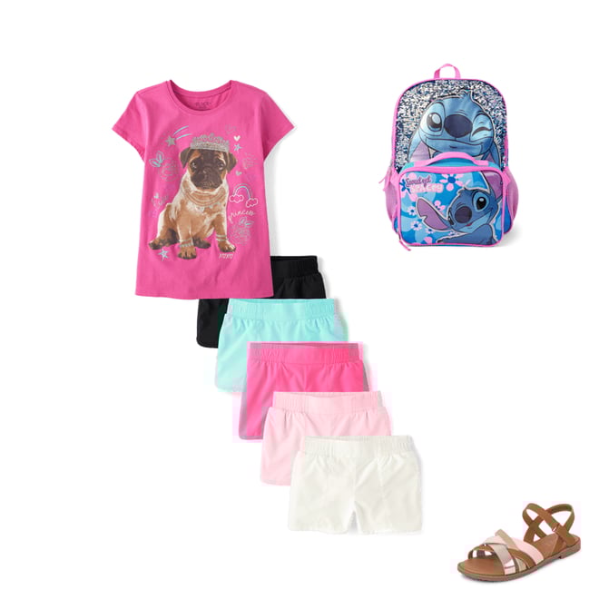 5th bundle featuring 3 items which compliment Girls Cross Strap Sandals