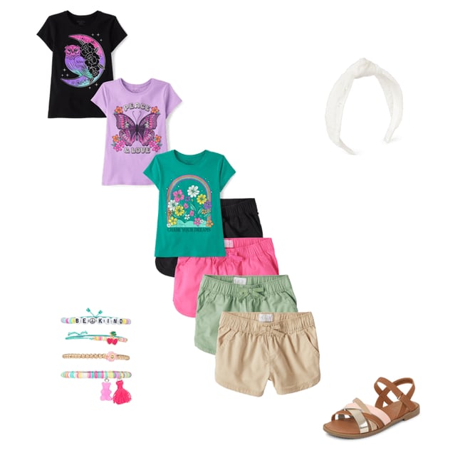 4th bundle featuring 4 items which compliment Girls Cross Strap Sandals