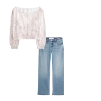 Easy Off-the-Shoulder Camo Sweatshirt