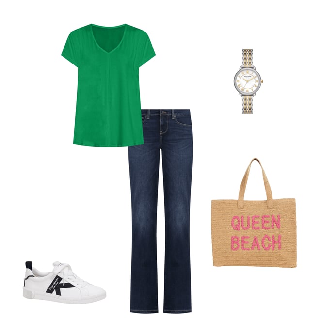 Btb Los Angeles Queen Beach Straw Tote Bag | Dillard's