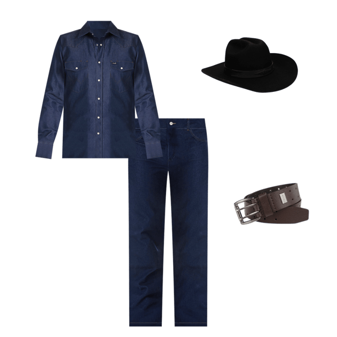 Cowboy Cut® Firm Finish Long Sleeve Western Snap Solid Work Shirt in Blue