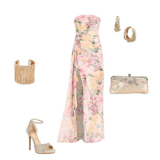 mayupeach　Cyndi dress エル elu S Free People Sundrenched - Teal Floral Dress - Tiered Maxi