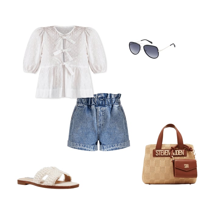 Steve Madden Flores Small Straw Box Satchel Bag | Dillard's