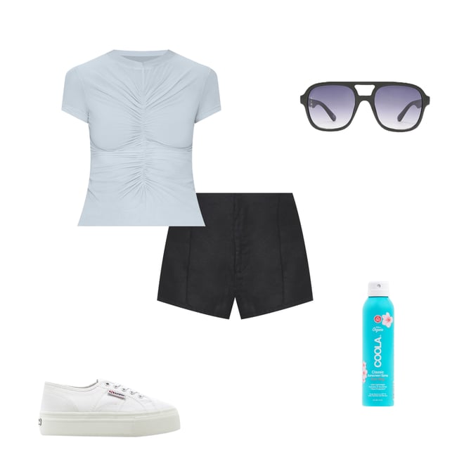 2nd bundle featuring 4 items which compliment Mesh Gathering Baby Tee