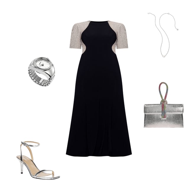 Xscape Plus Size Short Sleeve Crew Neck Beaded Gown Dillard's