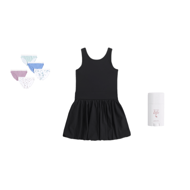 ypb bubble hem mini dress