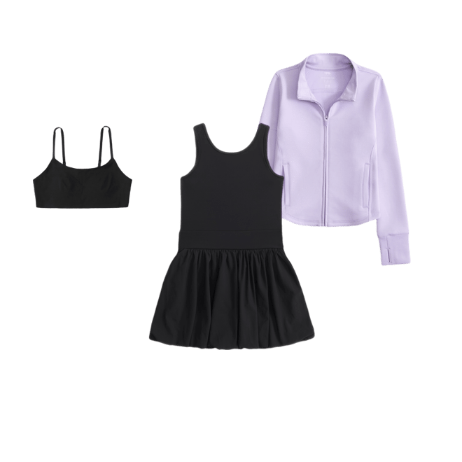 ypb bubble hem mini dress