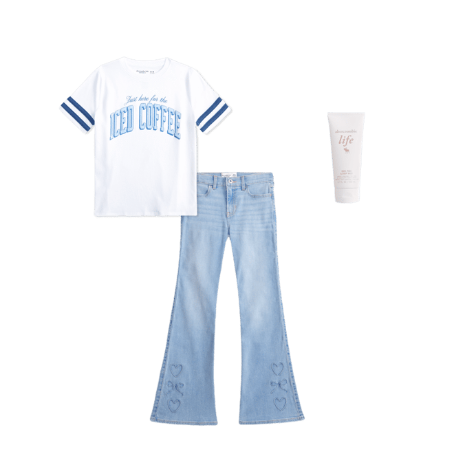 oversized sporty iced coffee graphic tee