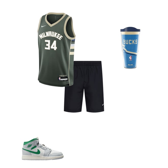 Nike Youth Milwaukee Bucks Giannis Antetokounmpo #34 Green