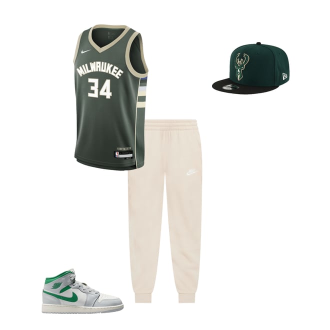 Nike Milwaukee Bucks ジャージ 34番 ミルウォーキー・バックス Nike アイコンエディション スィング