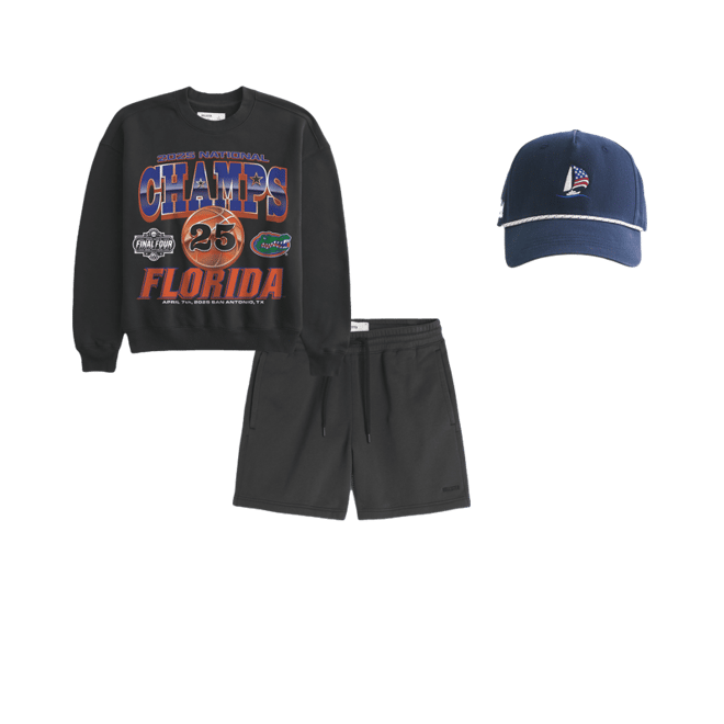 Boxy Florida Gators National Championship Graphic Sweatshirt