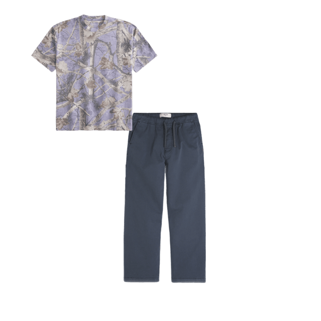 Boxy Heavyweight Camo Crew T-Shirt