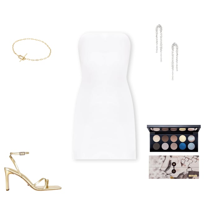 2nd bundle featuring 4 items which compliment Strapless Tube Mini Dress