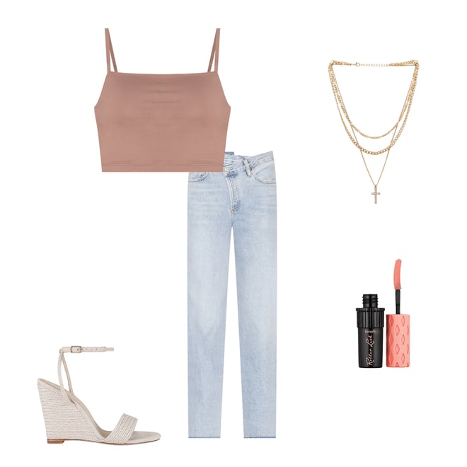 2nd bundle featuring 4 items which compliment Thin Strap Crop Tank