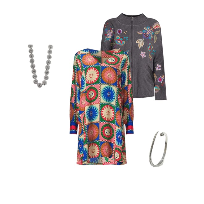 Buy V-NECK SWING DRESS | Johnny Was