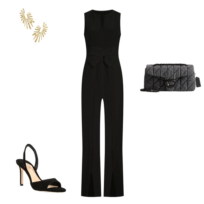 Alex Marie Barbara Split V-Neck Crossover Waist Front Leg Alex Marie Barbara Split V-Neck Crossover Waist Front Leg