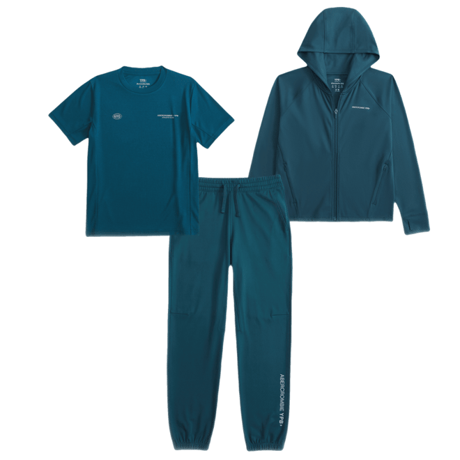 ypb neocool active logo full-zip hoodie