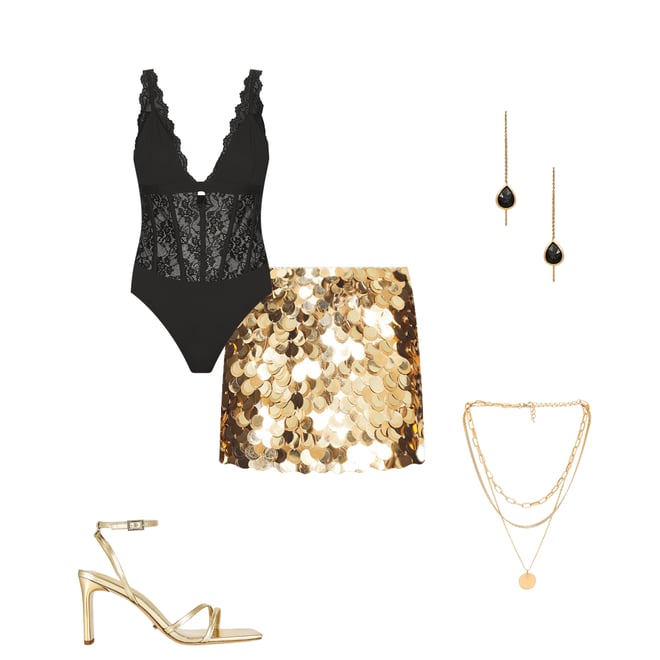 2nd bundle featuring 4 items which compliment Rubi Embellished Low Rise Micro Skirt