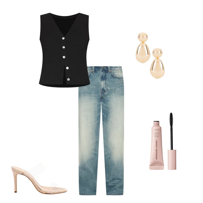 4th bundle featuring 4 items which compliment Sara Super High-rise Straight Jeans
