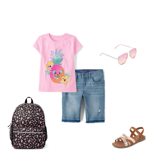 7th bundle featuring 4 items which compliment Girls Cross Strap Sandals